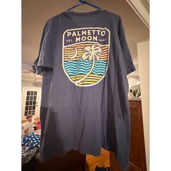 Palmetto Moon T-Shirt – Men’s XL – Graphic Beach Logo – Short Sleeve – Blue - Picture 8 of 8